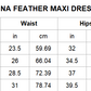 Aina Feather Maxi Dress - White