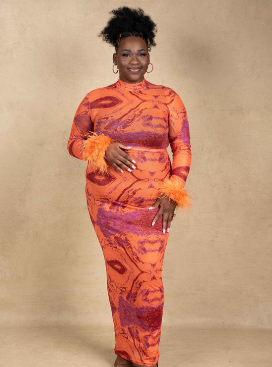 Elavita - AMARIS - Mesh Maxi Dress